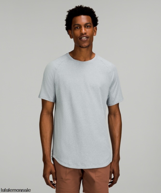 Lululemon Deutschland DELULU803 | Meliertes Chabray Drysense Trainings-kurzarmshirt